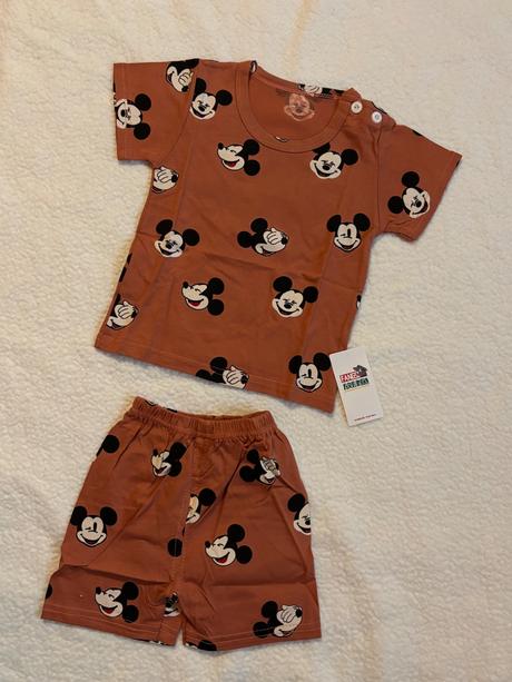 Dvojdielny bavlnený set mickey mouse, 80