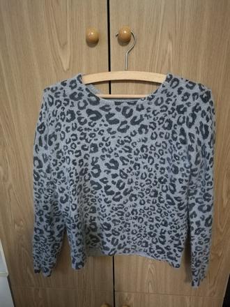 Damsky leopardi svetrik extrajemny, m