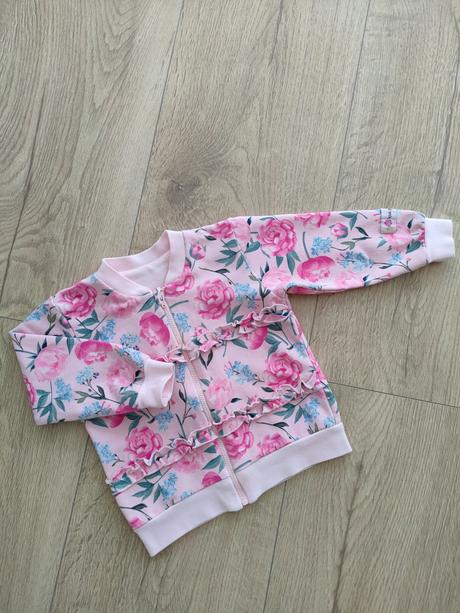 Dievčenská mikina kvetovana, veľ. 86, 86