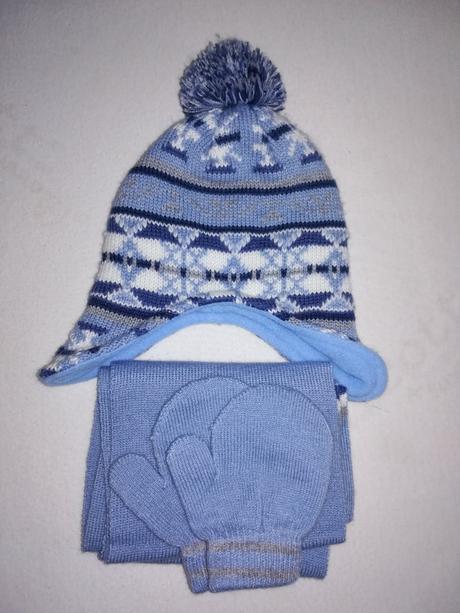 Zimy set-čiapka, sal, rukavice, 74