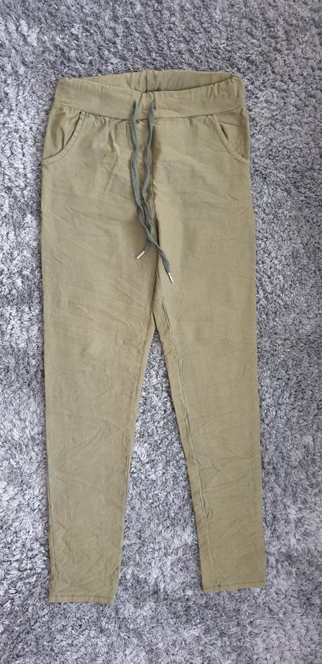 Letné elastické nohavice m/l, m