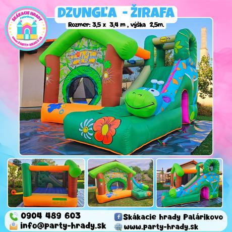 Skákací hrad a bublinovač - požičiam,