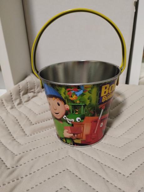 Kovové vedierko bob the builder, 