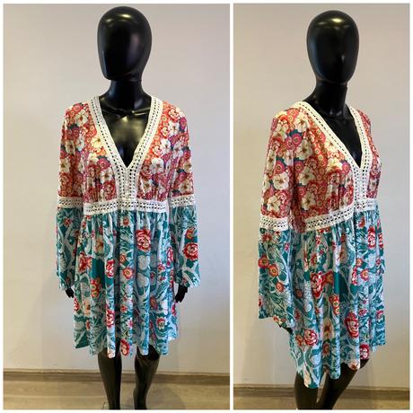 Dámske vzorované šaty bodyflirt (44-46), xxl