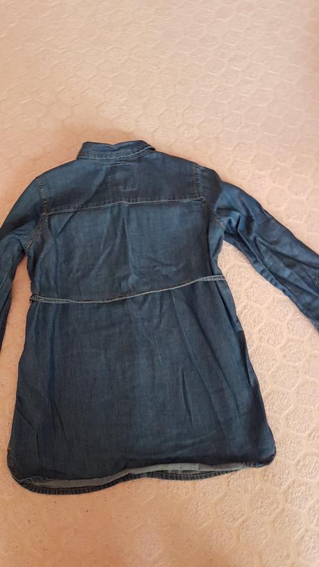 Dievčenské šaty vs predĺžená rifľová košela veľ.11, denim co,110