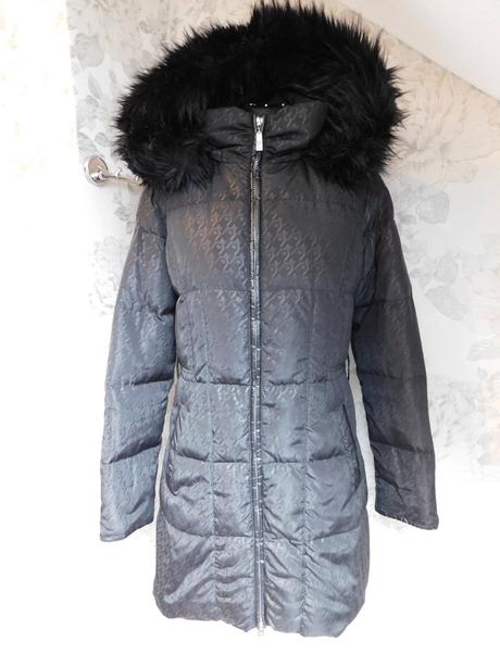 Kvalitna zimna perova predlzena bunda/kabat, 38