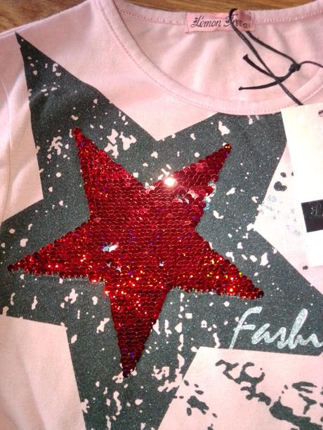 Tričká vianočné s flitrami, 128