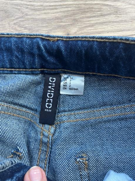Džínsy rovného strihu, h&m,36