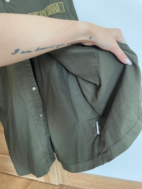 Khaki zaujímavá košeľa pánska, new yorker,l