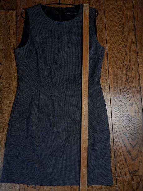 Zara basic sivé šaty bez rukávov, zara,l