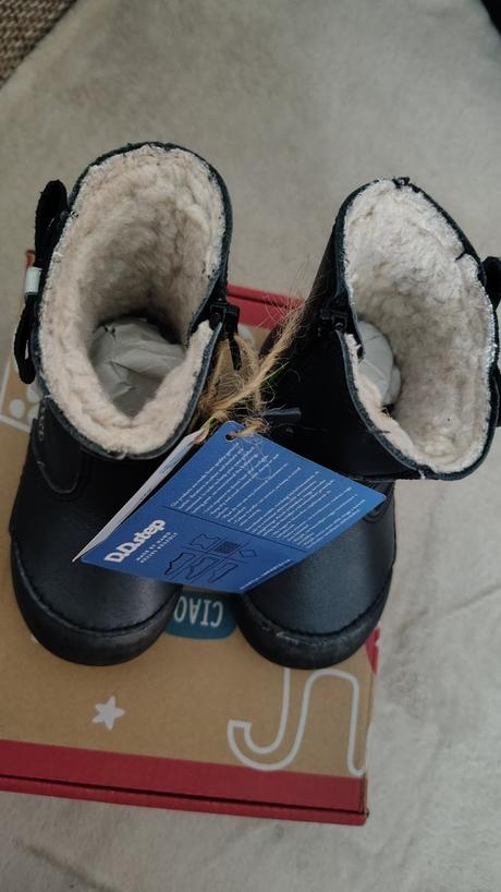 Zimné kožené čižmičky dd step, d.d.step,20