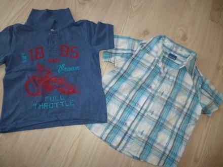 Tričko + košeľa, 86–98