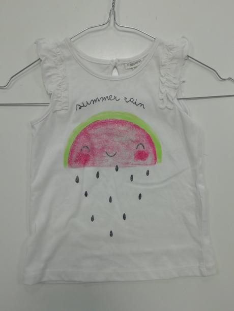 Biele letné tielko s melónom, ovs,92