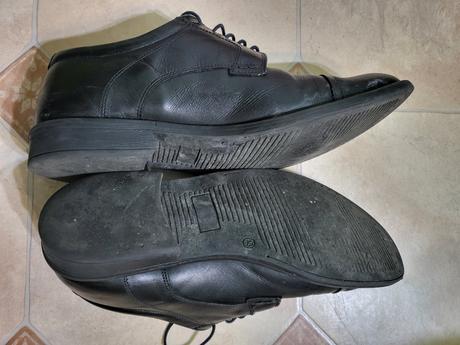 Poltopanky čierne kožené, 43