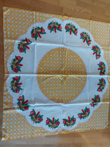 Retro vianočný obrus,