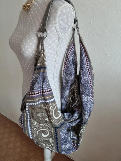 Látková veľká hobbo kabelka, 