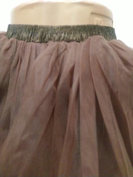 Dámska tmavo hnedá 6 vrstvová tylová sukňa, s,m,l, l / m / s