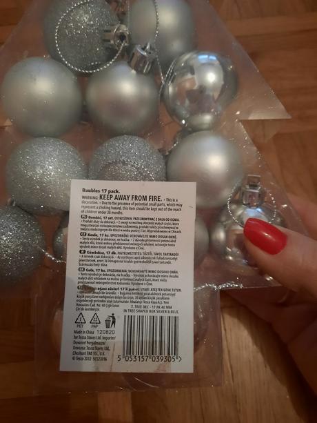 Strieborné vianočné ozdoby, 