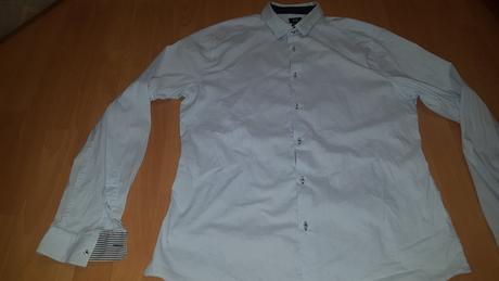 Košeľa s jemným prúžkom, h&m,xl