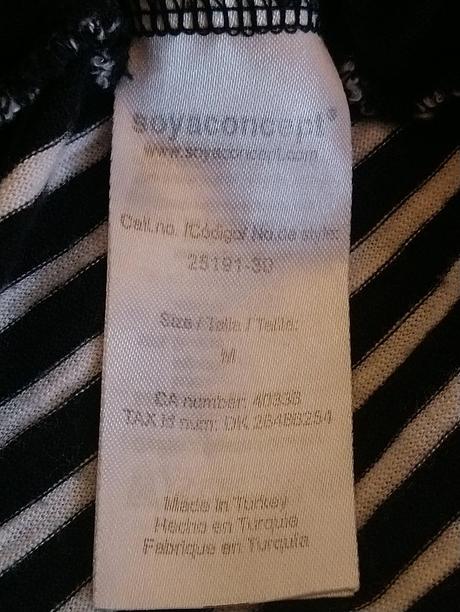 Dámsky pásikavý čierno biely top, soyaconcept, xs, xs