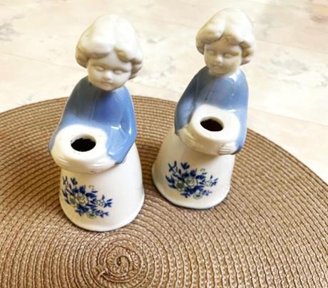 Porcelánové svietniky 2 ks, 