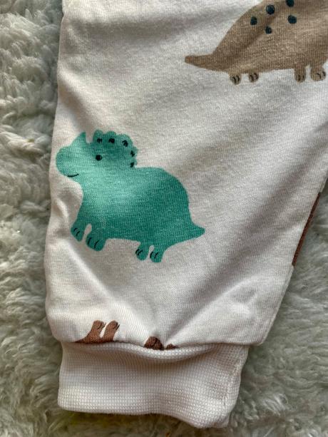 Bavlnene pyzamko dinosaury h&m, h&m,56