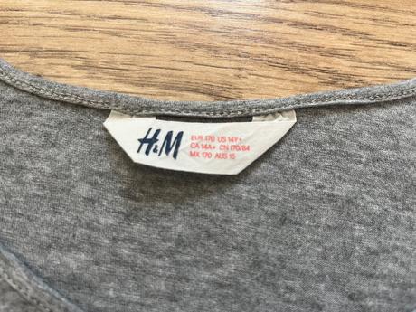 2 x tielko, h&m,164