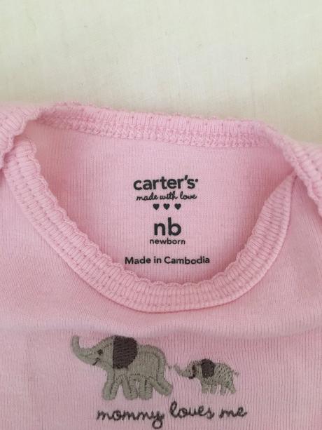 5x body s krátkym rukávom, carter's,56