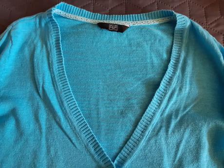 Tyrkysový svetrík, f&f,38