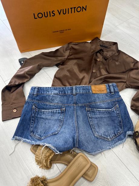 Trf zara denim šortky, zara,36