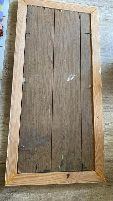 Starý obraz akt 31x 65 cm, 