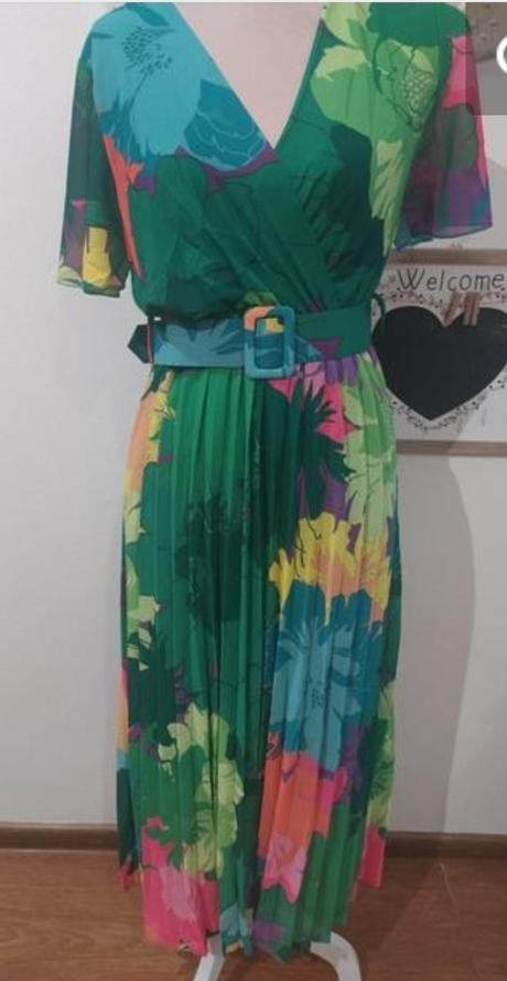 Kvetované dlhé šaty, m / s