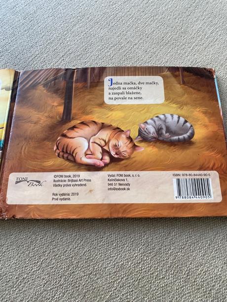 Skladacie leporelo riekanky o zvieratách z farmy, 