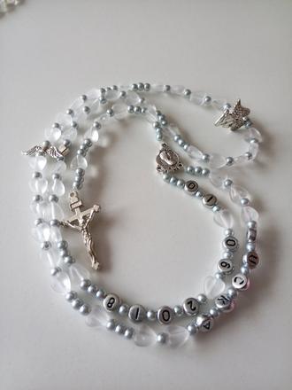 Ruženec s menom a dátumom e145,