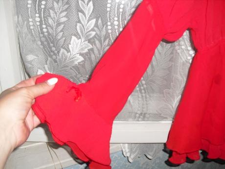 Elegantna cervena tunika, xs