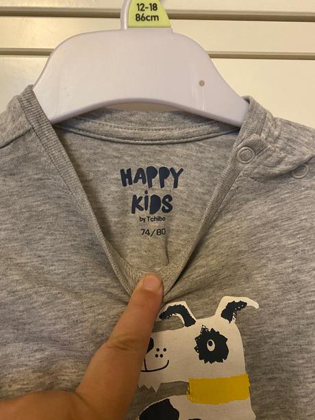 Detské trička 2x tchibo vel 74/80, 80