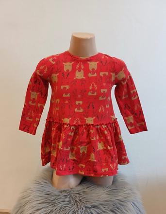 Dievčenské šaty vianoce f&f (18-24 mes.), f&f,92