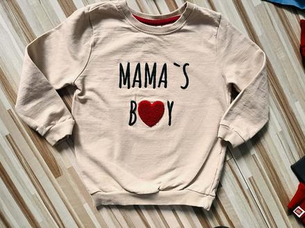 Veľ. 98  krásna béžová mikinka maminkin chlapček, 98