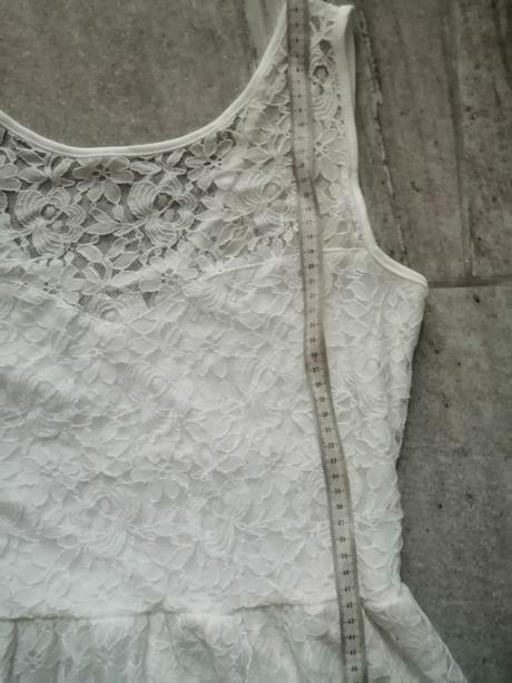 Maslovobiele čipkované šaty, vm, m