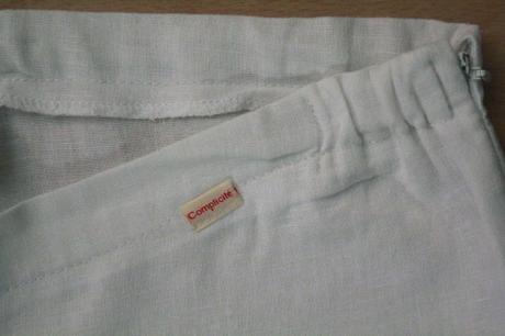 Tehotenské biele ľanové nohavice, zn. complicité, s