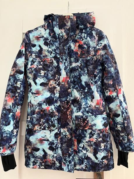 Zimna lyziarska/snowboardova predlzena bunda, s