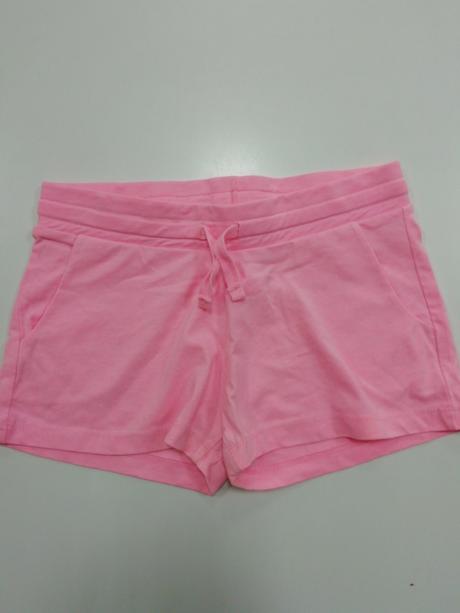 Ružové neónové bavlnené kraťasy, h&m,152