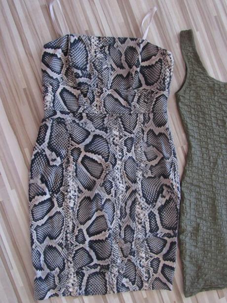 Dvoje sexi šatočky, h&m,s