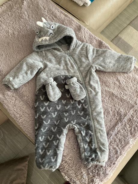 Next zimný overal drak, 12-18 mes. top stav, next,86