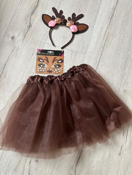 Karnevalový kostým srnka, leopard s nálepkami, 