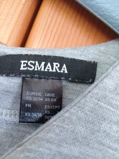Sivé šaty, top, esmara,xs