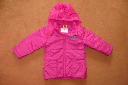 Dievčenská zimná bunda veľ. 86/92 + čiapky, impidimpi,86