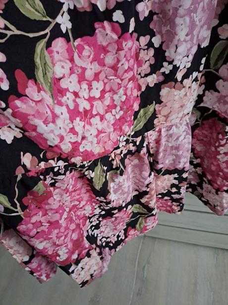 H&m oversize boho šaty hortenzie, h&m,m