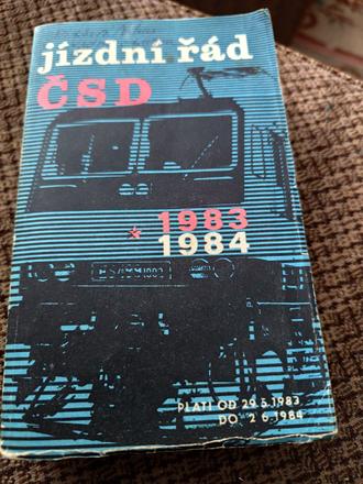 Jízdní řád čsd 1983/1984, 