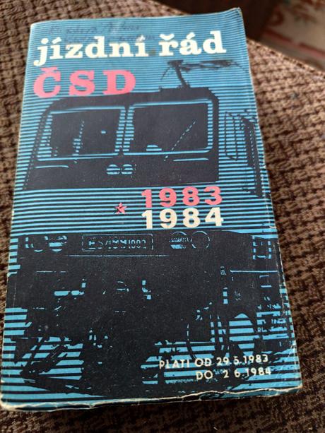 Jízdní řád čsd 1983/1984,